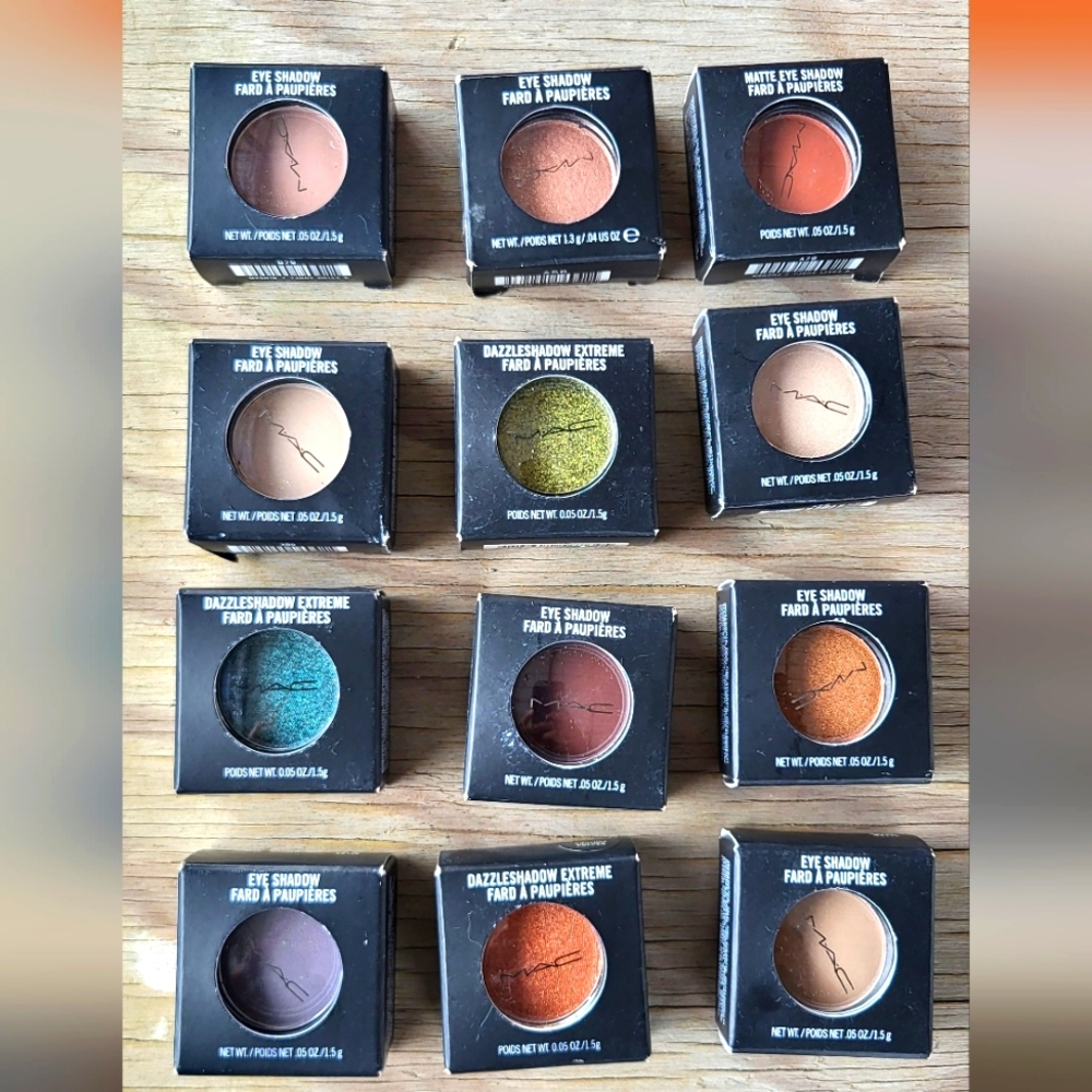 MAC Cosmetics Eye Shadow Collection - Vibrant Shades Brand New